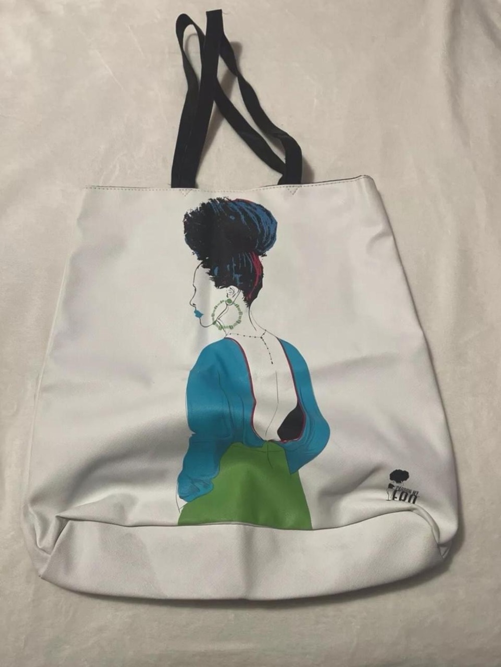 “Pardon My Fro” tote bag